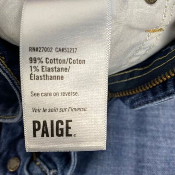 Paige Women's Cuffed Distressed Denim Jean Shorts size 27 - Picture 7 of 8